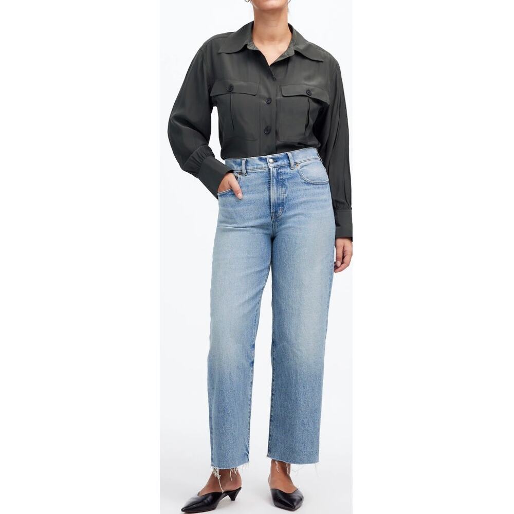 Madewell High Rise The Perfect Vintage Wide Leg Crop Jean Women's Size 31P